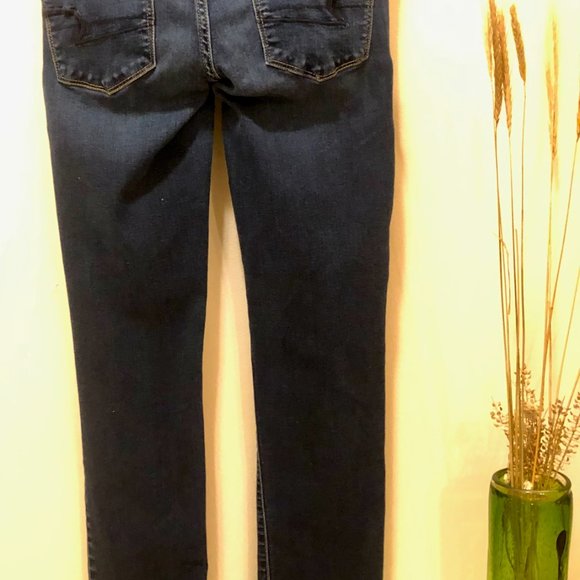 American Eagle Dark Denim skinny jeans 6 long fit - Picture 3 of 3